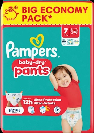 Baby Pants Gr. 7 XL (15+ kg) Big Pack, 42 St