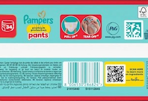 Baby Pants Gr. 7 XL (15+ kg) Big Pack, 34 St