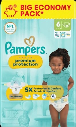 Windeln Gr. 6 XL (13-18 kg) Big Pack, 46 St