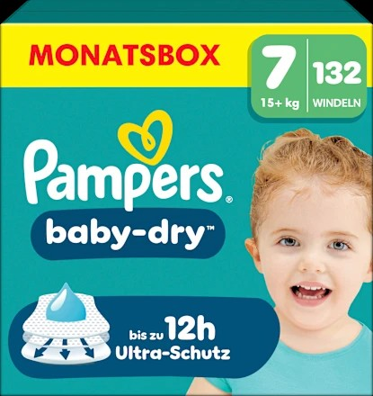 Windeln Gr. 7 Extra Large (15+ kg) Monatsbox, 132 St