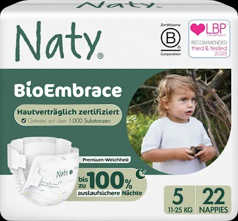 Windeln BioEmbrace Gr. 5 (11-25 kg), 22 St