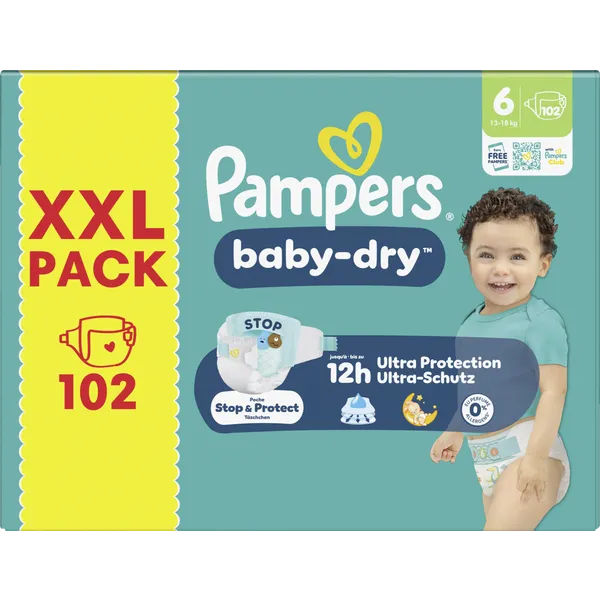 Windeln Gr. 6 XL (13-18 kg) XXL Pack, 102 St