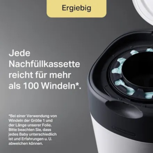 Windeleimer Twist & Click Sangenic, inklusive 6x Nachfüllpacks, weiß, 1 St