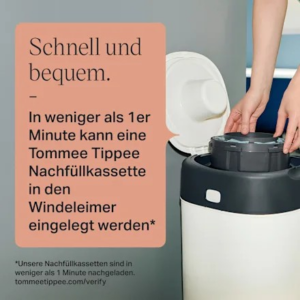 Nachfüllkassetten für Windeleimer Twist & Click und Sangenic Tec, 12 St